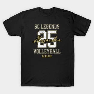 Alessandra #25 SC Legends (12 Elite) - Black T-Shirt